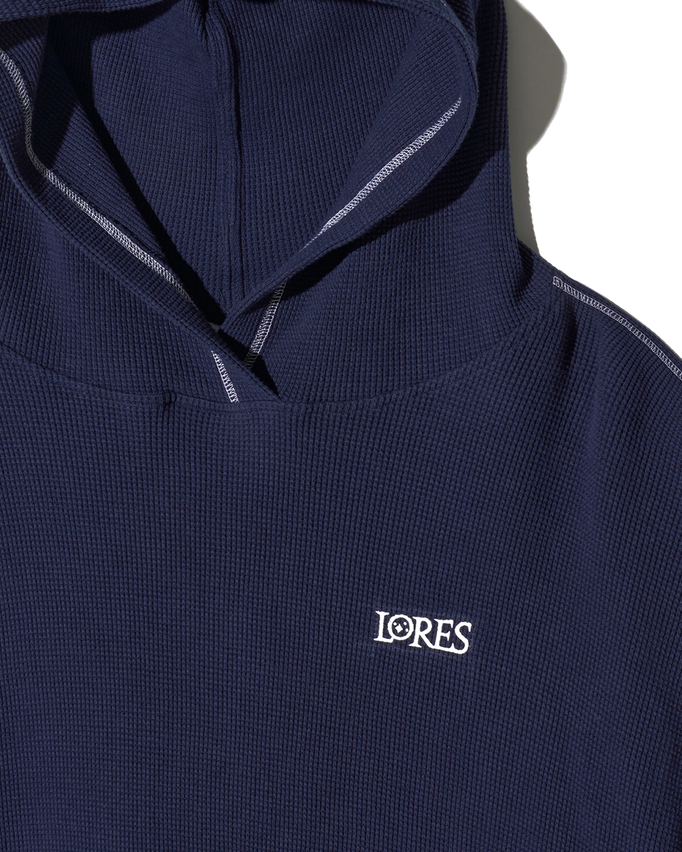 LORES Hooded Waffle L/S Tee